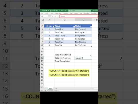 #shorts #excel / Count If Function