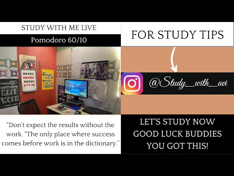 Study with me for 6  hours(60/10) - #lofi  & #rain  sounds #day1