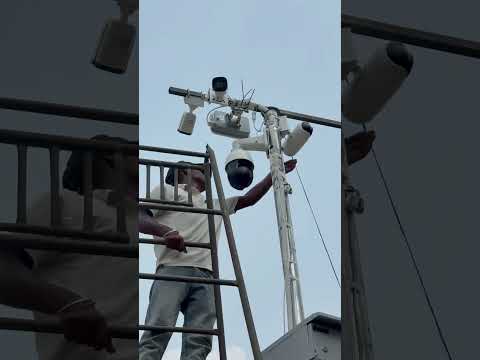 सड़क सुरक्षा का नया कदम! 🚨 Tiandy PTZ और Double Lens CCTV Setup by Guardeye Enterprises #cctvcamera