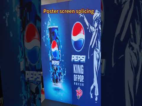 Poster screen splicing,  WhatsApp:+86 15399534976  #ledscreen #posterscreen#led#screen#ledwall