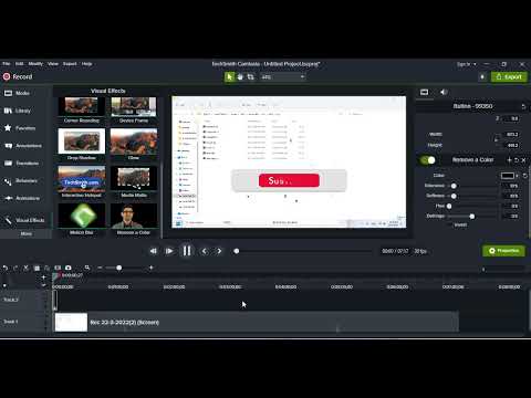 how to make subsciber button on camtasia video editing tutorial