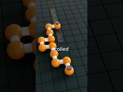 Why is rubber flexible (but other materials are not)?