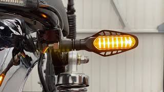 5313 2 Active Motorbike Integrated LED Indicators Turn Signals with Stop Tail Lights