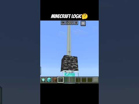 Minecraft logic🤔#shorts #minecraft