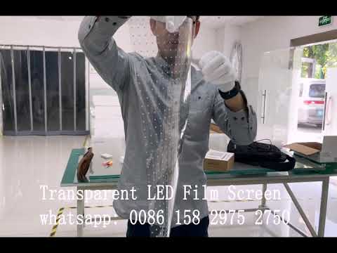 Attachable Transparent LED film screen