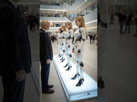 How much would you be willing to pay for these beautiful robot women? #robot