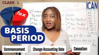 BASIS PERIOD(Finance Act): Commencement Rule/Basis of Assessment(ICAN TAX)