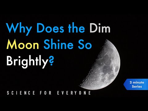 Why Does the Dim Moon Shine So Brightly?