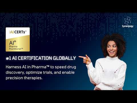 𝗕𝗲𝘀𝘁 𝗔𝗜 𝗣𝗵𝗮𝗿𝗺𝗮 𝗣𝗿𝗮𝗰𝘁𝗶𝘁𝗶𝗼𝗻𝗲𝗿 𝗖𝗲𝗿𝘁𝗶𝗳𝗶𝗰𝗮𝘁𝗶𝗼𝗻 𝗖𝗼𝘂𝗿𝘀𝗲 | Drug Discovery & Healthcare AI