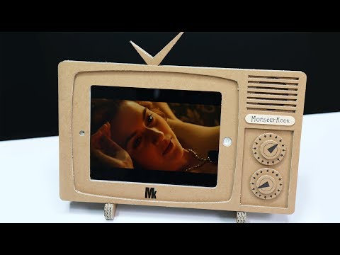 Easy DIY Cardboard TV iPad Stand and Docks!