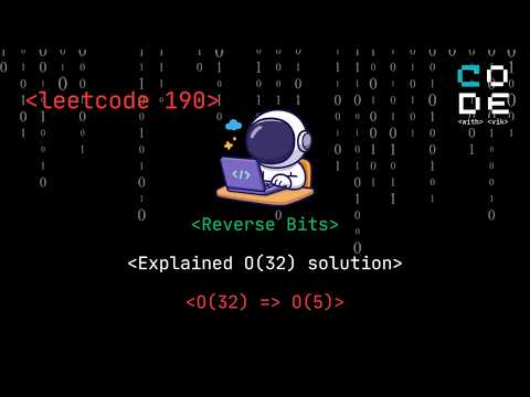 leetcode 190 | Reverse Bits | Easy | Optimization from O(32) to O(5) | Leetcode POTD | DSA