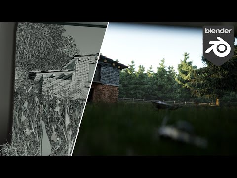 Making an Abandoned House in the Woods in Blender