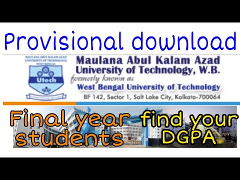 How to download MAKAUT provisional. MAKAUT calculate wrong DGPA?