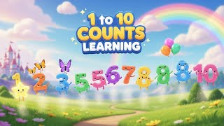 Learn 1 to 10 Counts – Learning Numbers for Kids 🔢👶 | Count Along for Toddlers | Preschool Numbers