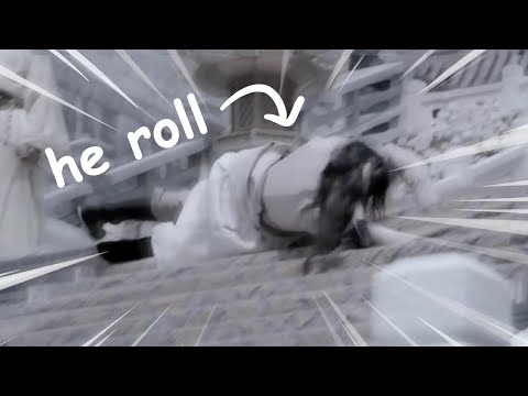 jin guangyao gets kicked down the stairs