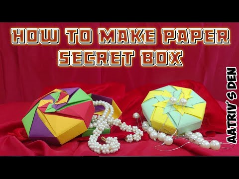 How to make paper jewellery Box | DIY | Aatriv's Den