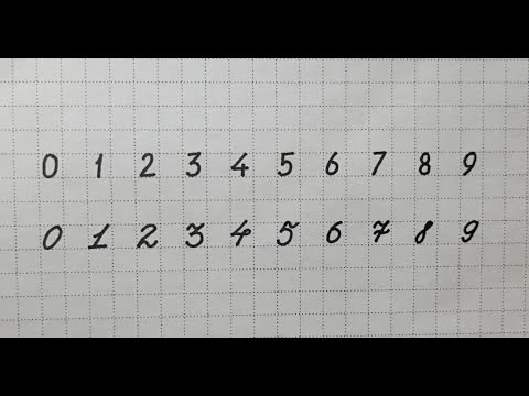 How to improve handwriting easy, Cursive writing numbers