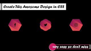 3D Social icons stylish design using css - Pure CSS Tutorial |Web Tutorials