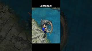 Wake Lagiacrus up with Excalibur from heaven #mhwilds #mhwildsgameplay #monsterhunter
