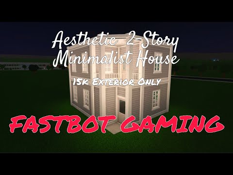 Bloxburg Beautiful House Timelapse Part (1/2) Exterior