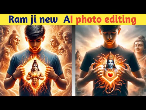 Ram ji new ai photo editing || Ram ji chest ai photo editing || #ai #editing #instagram