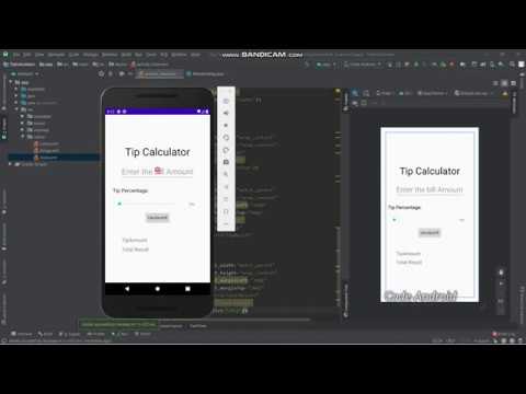 TIP CALCULATOR APP || SEEKBAR || PART 1 || ANDROID STUDIO(version 3.6.1) || CODE ANDROID || JEEVAN R