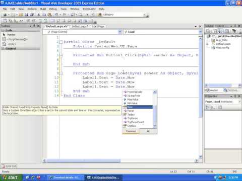 ASP .Net - VB .Net - Ajax