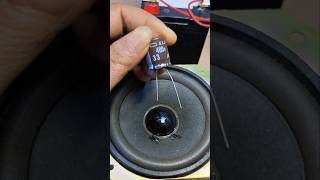 How to check speaker condition using capacitors #service #electronics #tips #test #speaker #tech