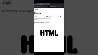 HTML vs HTML with CSS Login Page