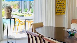 Look Inside!  Palm Springs Mid Century Modern Luxury: Airbnb Walkthrough. ASMR