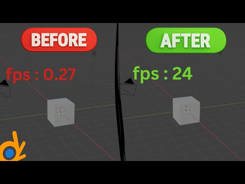 Increase Viewport FPS in Blender Within Seconds