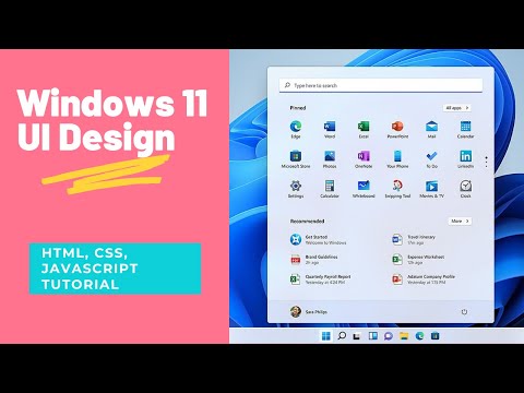 Windows 11web design using HTML, CSS and JavaScript [2021]