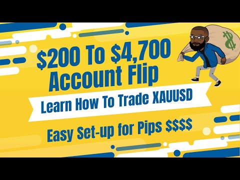 INSANE Forex Scalping On XAUUSD | Learn How To Trade Gold| EASY|Crazy Build| Flipping $200 To $4,700