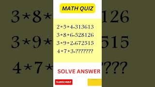 #maths #mathpuzzle #mathquiz #mathstricks #quizmaster #mathbrainteaser #quizzer