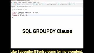 SQL-PT-9 | Learn SQL GroupBy clause in 60 sec... #sql #sqltutorialforbeginners #sqltutorial #sqltips