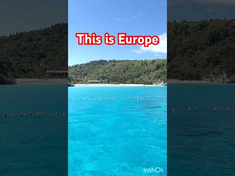 Europe: the BLUEST sea water #sea #greece #europe #trip