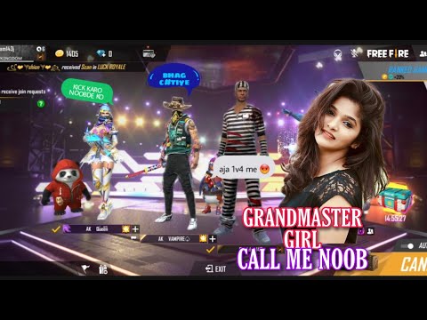 GRANDMASTER CUTE GIRL CALL ME NOOB - आजा 1 VS 4 में | PRANK ON MY GUILDMATES | AK VAMPIRE✔️|FREEFIRE