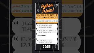 Python Trivia   List 51 #coding #python #techcommunity #shorts #trending #viral #datascience