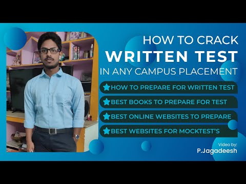 HOW TO CRACK WRITTEN TEST IN CAMPUS PLACEMENTS | PLACEMENT PREPARATION | HOW TO FACE INTERVIEW