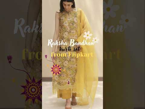 Kurti set for Raksha Bandhan 🌸 | #flipkart #kurti #ethnicwear #outfitideas #aestheic #fashiontrends