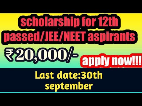 Scholarship🔥🔥 for JEE/NEET/12th passed students|IIT-JEE|NEET|12th passed students