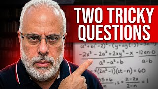 Two Tricky SAT Questions | Algebra Simplification Problem