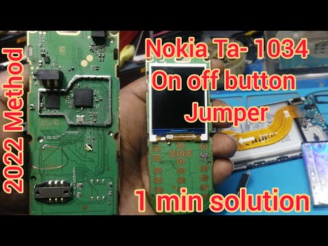 Nokia Ta-1034 On off button Jumper.. On Button Not Working..