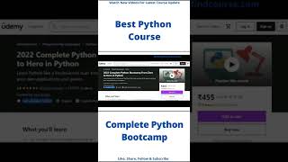 (Updated) Best Python Course #shorts
