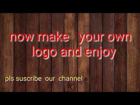 How to make a  logo just  a minute on your mobile