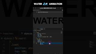 Water Wave Text Animation using Html CSS Only  #textanimation #cssanimation #csshovereffect  #html