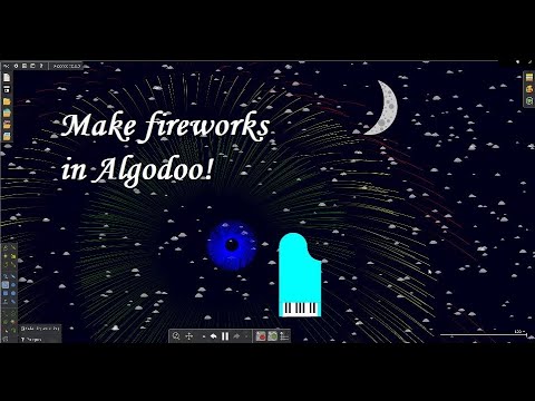 Algodoo Fireworks with Clair de Lune