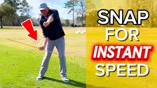 This Simple SNAP Creates Instant Club Head Speed #golftips #golfswing #golfinstruction