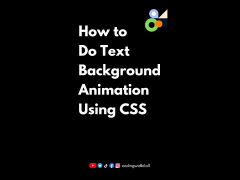 How To Write Animated Text Effect in HTML & CSS.