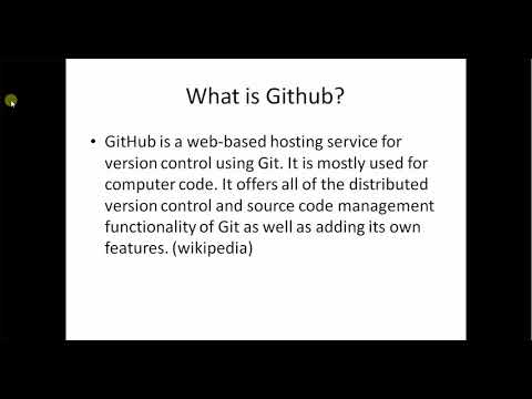Demo video on Git, Github, and Collaboration